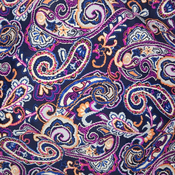 Land's End Womens 20W Bathing Suit Bottoms Skirt Paisley Blue Swimsuit - Picture 5 of 8